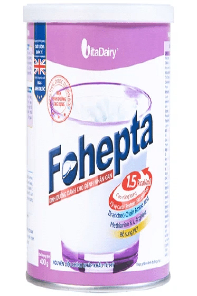Sữa Fohepta Vitadairy dinh dưỡng dành cho bệnh nhân gan (400g)