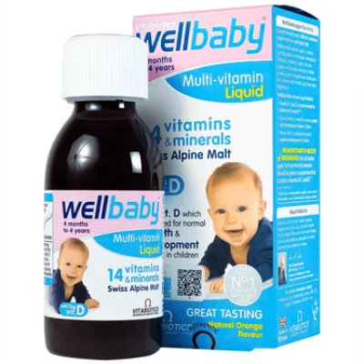 Siro Wellbaby Multi-Vitamin Liquid Vitabiotics bổ sung vitamin và khoáng chất cho trẻ (150ml)